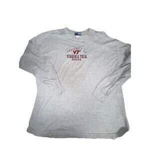 Vintage CS CRABLE Virginia tech Hokies XXL embroidered Long Sleeve (O17)